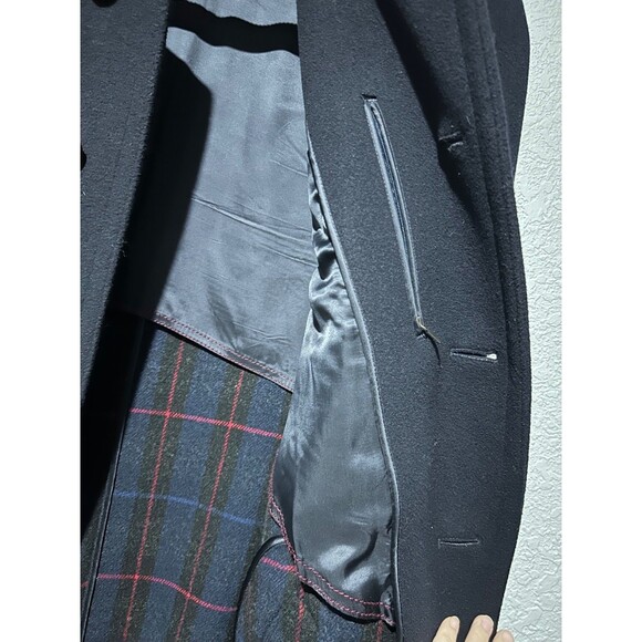 Schneiders Salzburg Men’s Classic Wool Cashmere Coat size 44US No Tag Navy Blue - Picture 4 of 8